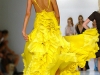 gelbes Designerkleid