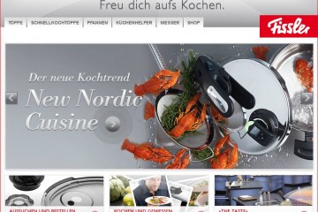 Homepage von Fissler.de